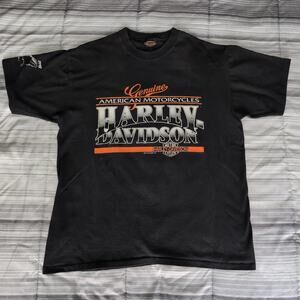 Vintage Harley Davidson T Shirt XL Single Stitch 1991 Holoubek 90s Sleeve hit